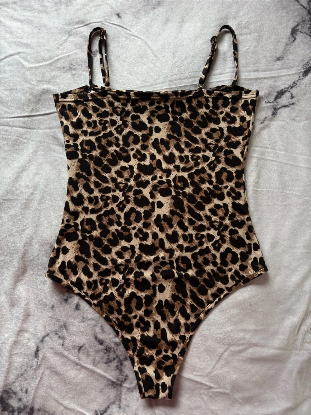 Women’s Animal Print Leopard Print Jungle Vibe One Piece Bodysuit Size M